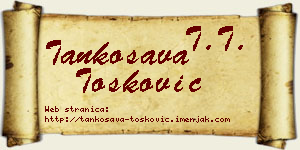 Tankosava Tošković vizit kartica